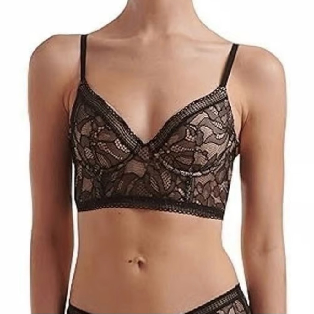 Wolford Black Lace Bralette - Picture 2 of 7